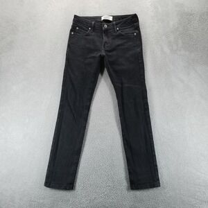 Naked & Famous Jeans Mens 30 Black Skinny Guy Slim Stretch Dark Wash